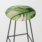 Tropical Blush Banana Leaves Dream #6 #decor #art #society6 Stool Gallery Image 2