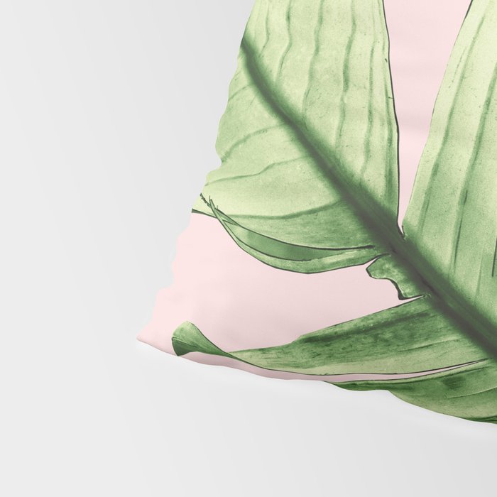 Tropical Blush Banana Leaves Dream #6 #decor #art #society6 Pillow Sham Gallery Image 4
