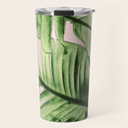 Tropical Blush Banana Leaves Dream #6 #decor #art #society6 Travel Mug Gallery Image 1