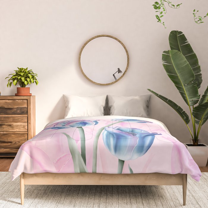 Spring Tulip Whispers Comforter Gallery Image 3