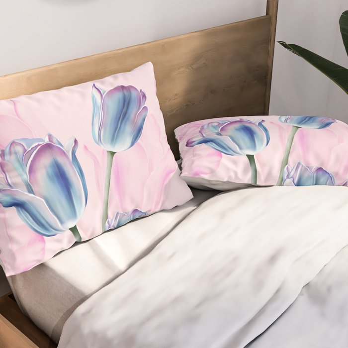 Spring Tulip Whispers Pillow Sham Gallery Image 2