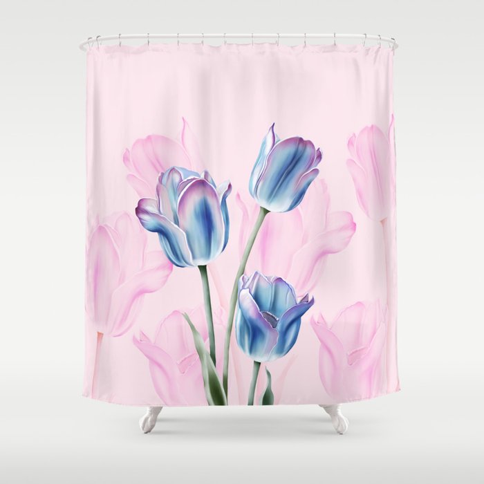 Spring Tulip Whispers Shower Curtain Gallery Image 1