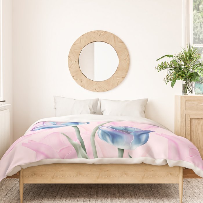 Spring Tulip Whispers Duvet Cover Gallery Image 3