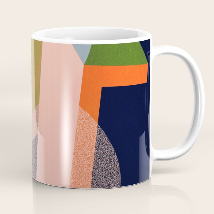 Colorful Abstract shapes -02 Coffee Mug Gallery Image 1