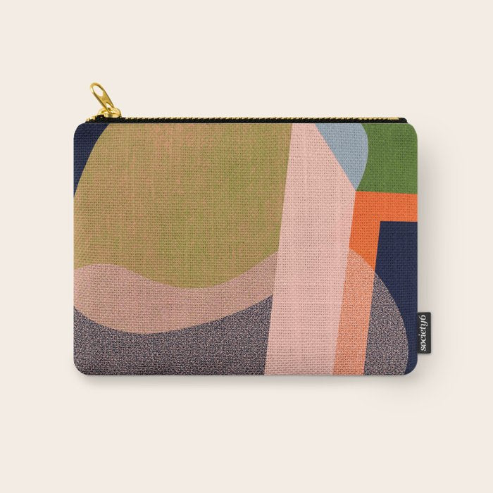 Colorful Abstract shapes -02 Carry All Pouch Gallery Image 1