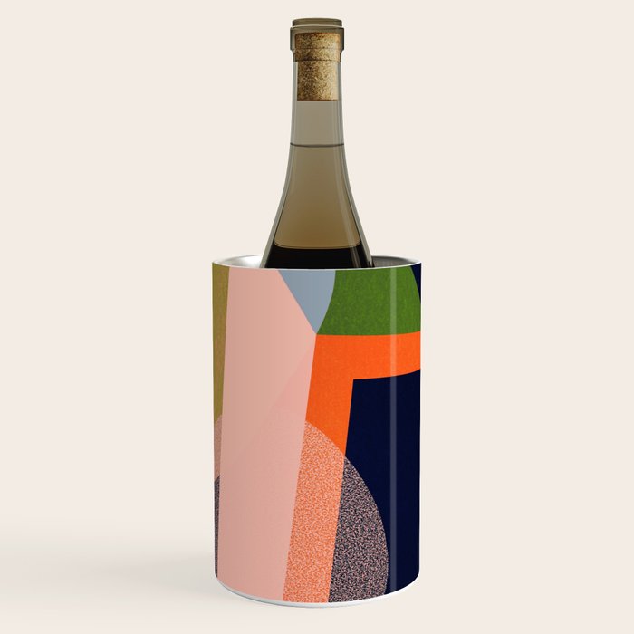 Colorful Abstract shapes -02 Wine Chiller Gallery Image 3