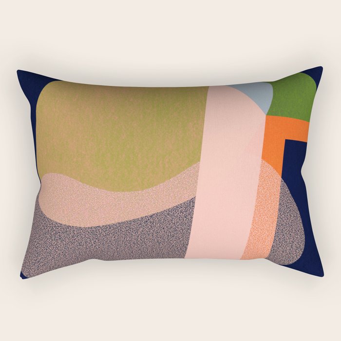 Colorful Abstract shapes -02 Rectangular Pillow Gallery Image 2