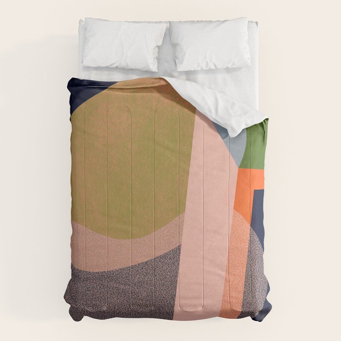 Colorful Abstract shapes -02 Comforter Gallery Image 6