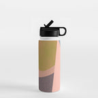 Colorful Abstract shapes -02 Water Bottle Gallery Image 1