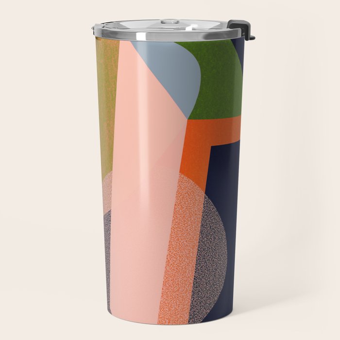 Colorful Abstract shapes -02 Travel Mug Gallery Image 2