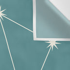 Libra Zodiac Star Constellation Line Art Teal Wall Tapestry Gallery Image 3