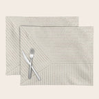 Lines (Cream & Chocolate) Placemat Gallery Image 1