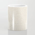 Lines (Cream & Chocolate) Coffee Mug Gallery Image 4