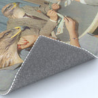Too Late Mr. Hudson - Birds of prey playing poker with a rabbit in a casino Rug Gallery Image 4