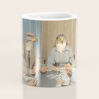 Too Late Mr. Hudson - Birds of prey playing poker with a rabbit in a casino Coffee Mug Gallery Image 4