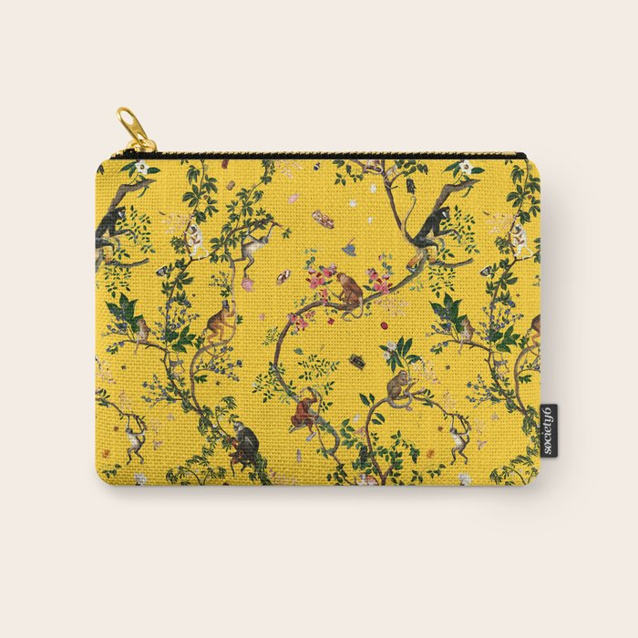 Monkey World Yellow Carry All Pouch Gallery Image 1