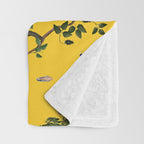 Monkey World Yellow Throw Blanket Gallery Image 3
