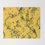 Monkey World Yellow Throw Blanket Gallery Image 2