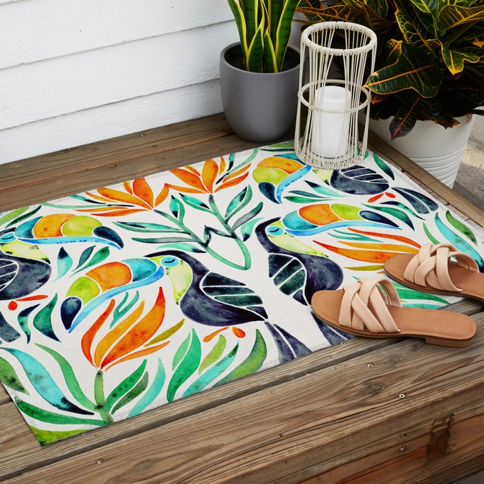Tropical Toucans Outdoor Rug Gallery Image 2