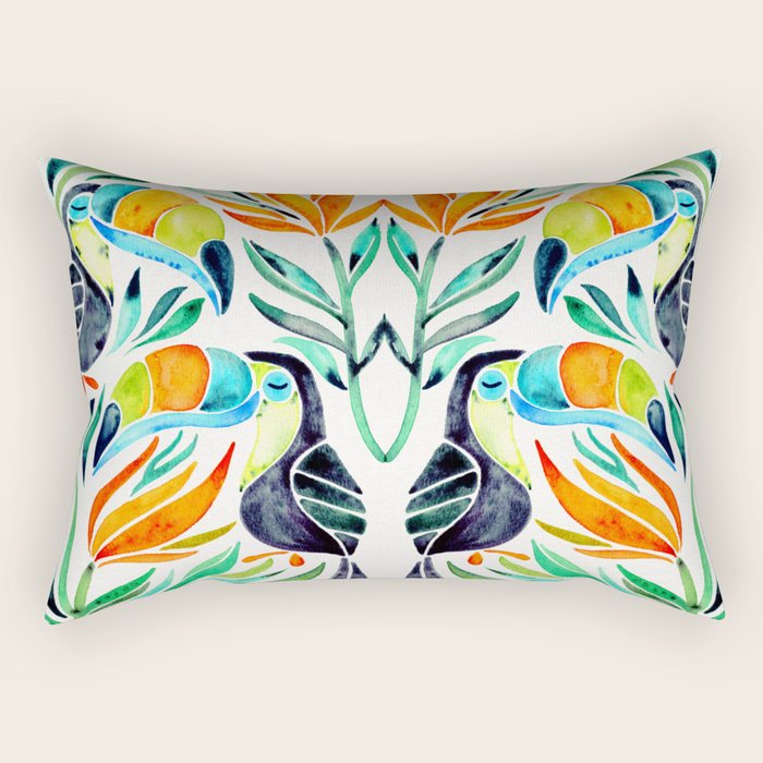Tropical Toucans Rectangular Pillow Gallery Image 2