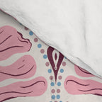 Pink Retro Floral Fan Comforter Gallery Image 4