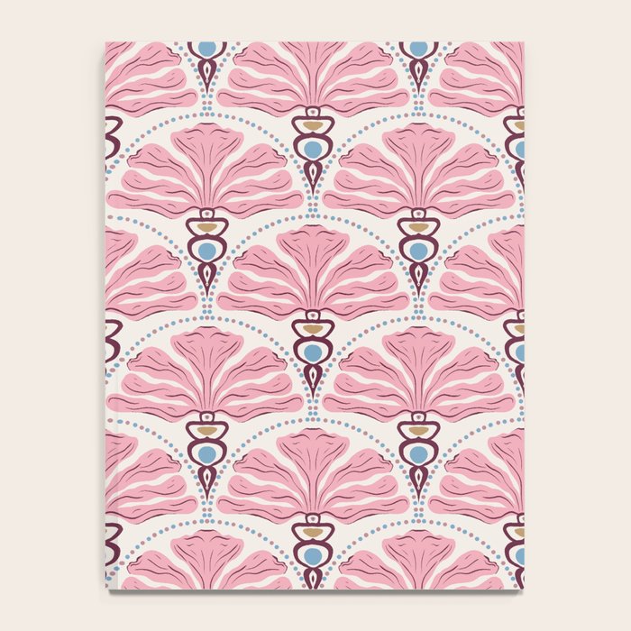 Pink Retro Floral Fan Notebook Gallery Image 4