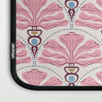 Pink Retro Floral Fan Laptop Sleeve Gallery Image 3