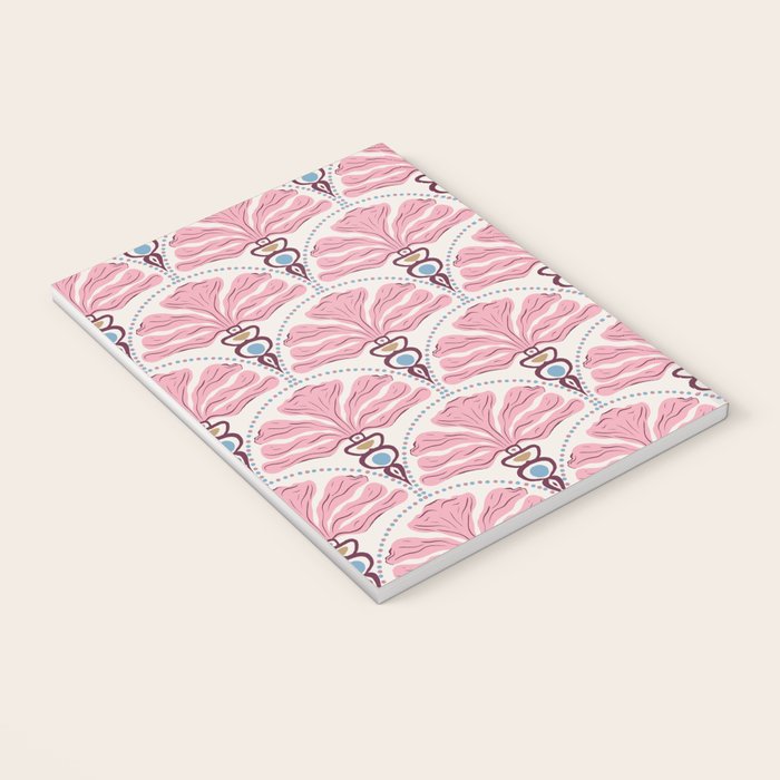 Pink Retro Floral Fan Notebook Gallery Image 3