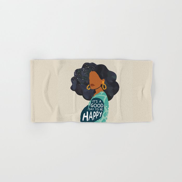Be Happy Hand & Bath Towel Gallery Image 1