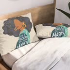 Be Happy Pillow Sham Gallery Image 2