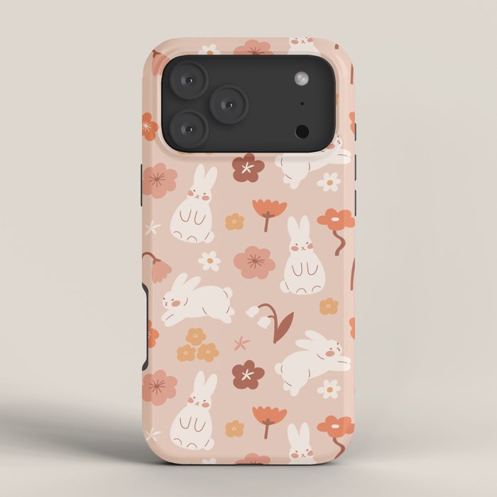 Cute bunny illustration iPhone Case Gallery Image 4