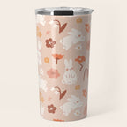 Cute bunny illustration Travel Mug Gallery Image 1