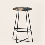 Earth watercolor splashes 2 Stool Gallery Image 1