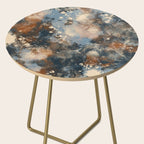 Earth watercolor splashes 2 Side Table Gallery Image 2