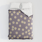 Tiny Flowers / Lavender & Orange Comforter Gallery Image 6