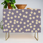 Tiny Flowers / Lavender & Orange Credenza Gallery Image 1