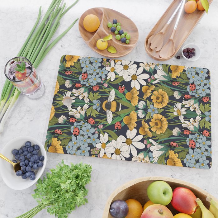 Beehaven in Bloom Cutting Board Gallery Image 2