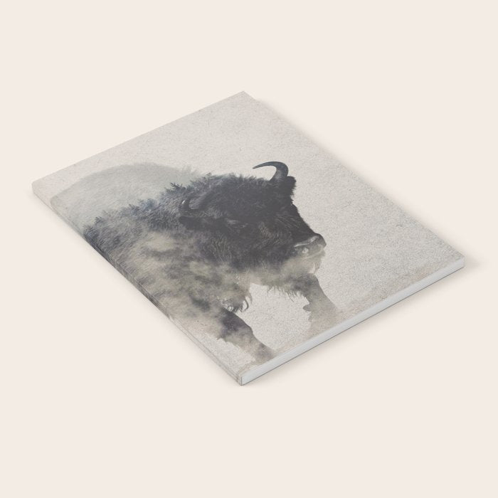 Bison In The Fog Notebook Gallery Image 2