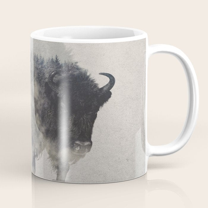 Bison In The Fog Coffee Mug Gallery Image 1