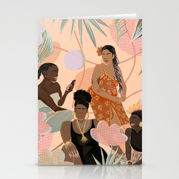 Black Femme Friendship Stationery Card Gallery Image 2