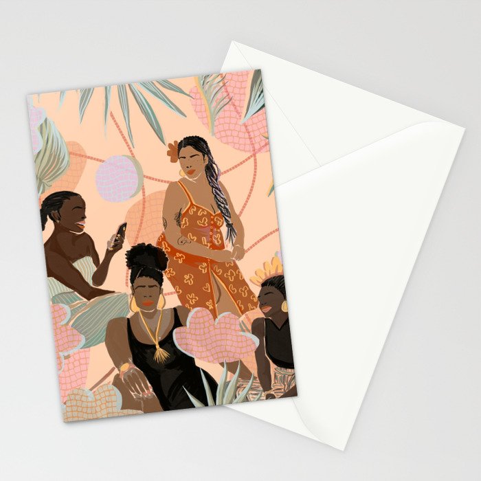 Black Femme Friendship Stationery Card Gallery Image 2
