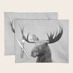 Moose - Black & White Placemat Gallery Image 1