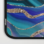 Purple Teal Blue Galaxy Nebula Agate Glitter Glam #1 #marble #decor #art #society6 Laptop Sleeve Gallery Image 3