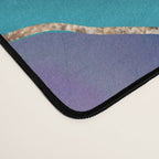 Purple Teal Blue Galaxy Nebula Agate Glitter Glam #1 #marble #decor #art #society6 Desk Mat Gallery Image 4