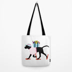 Black Dog labrador beach art Tote Bag Gallery Image 2