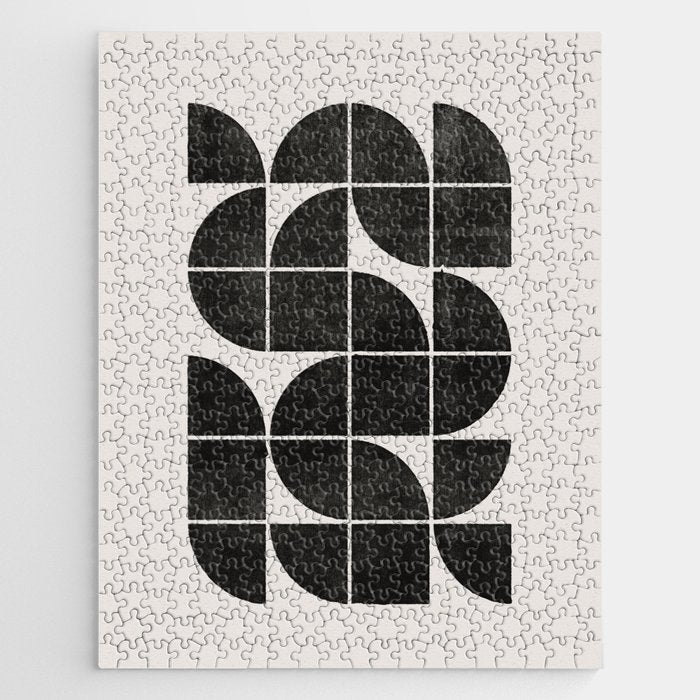 Mid-Century Modern No.35 - Woodblock Print Jigsaw Puzzle Gallery Image 1
