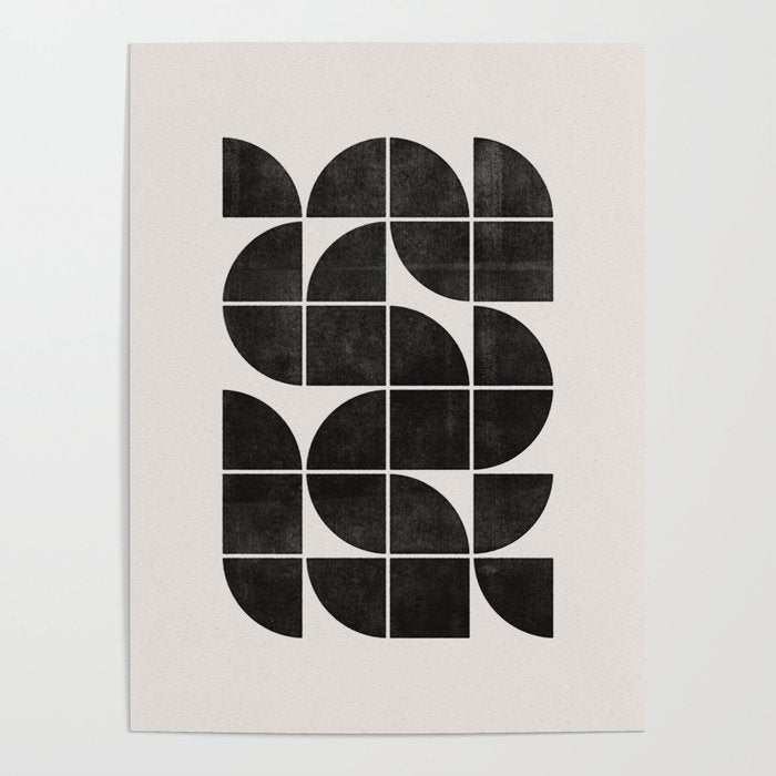 Mid-Century Modern No.35 - Woodblock Print Poster Gallery Image 4