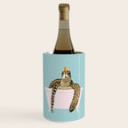 Sea Turtle in Bathtub in Blue Wine Chiller Gallery Image 1