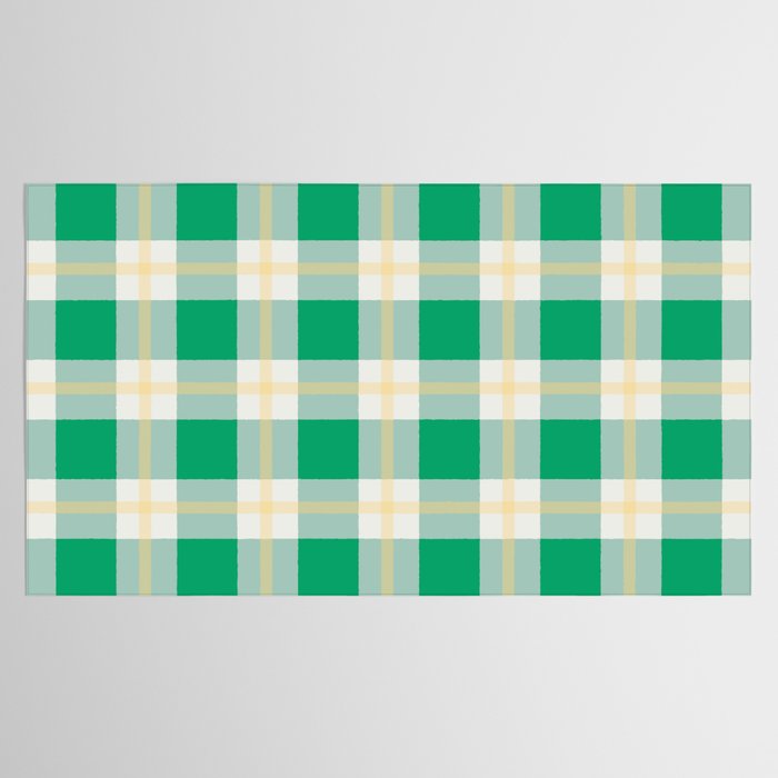 green vintage gingham  Tablecloth Gallery Image 2