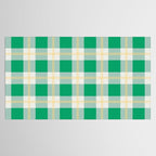 green vintage gingham  Tablecloth Gallery Image 2